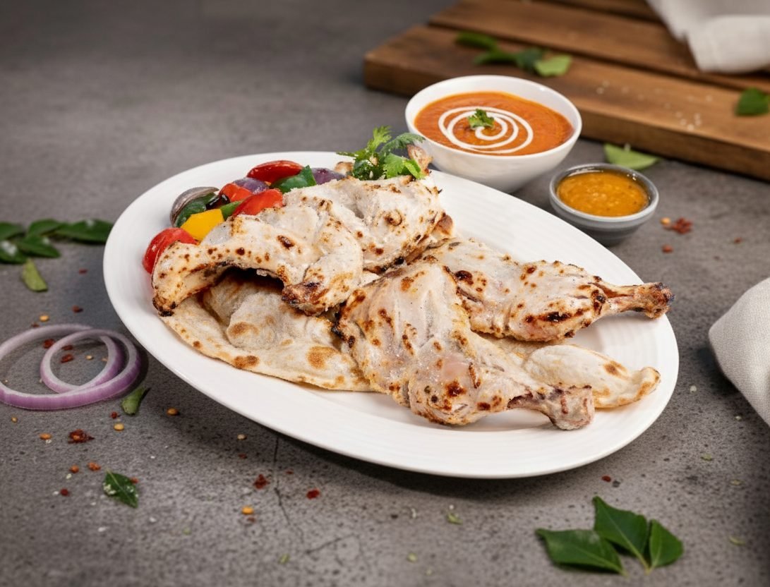 Malai Tandoori Chicken Platter